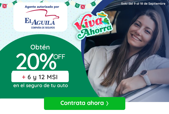 20% de Descuento + 6 y 12 Meses sin Intereses