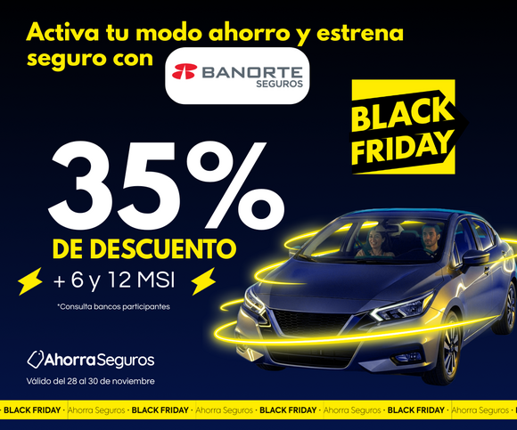  Protege tu auto con 35% de descuento y pagos flexibles