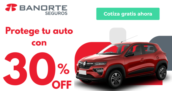  Protege tu auto con 30% de descuento y pagos flexibles