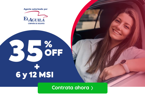 Conduce tranquilo con cobertura completa y hasta 35% de ahorro en tu seguro.